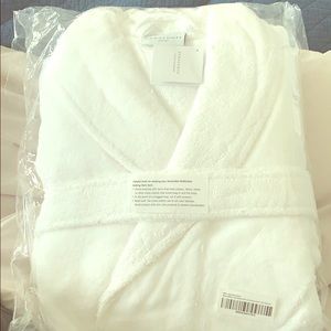 Parachute bathrobe aero cotton in white, size M